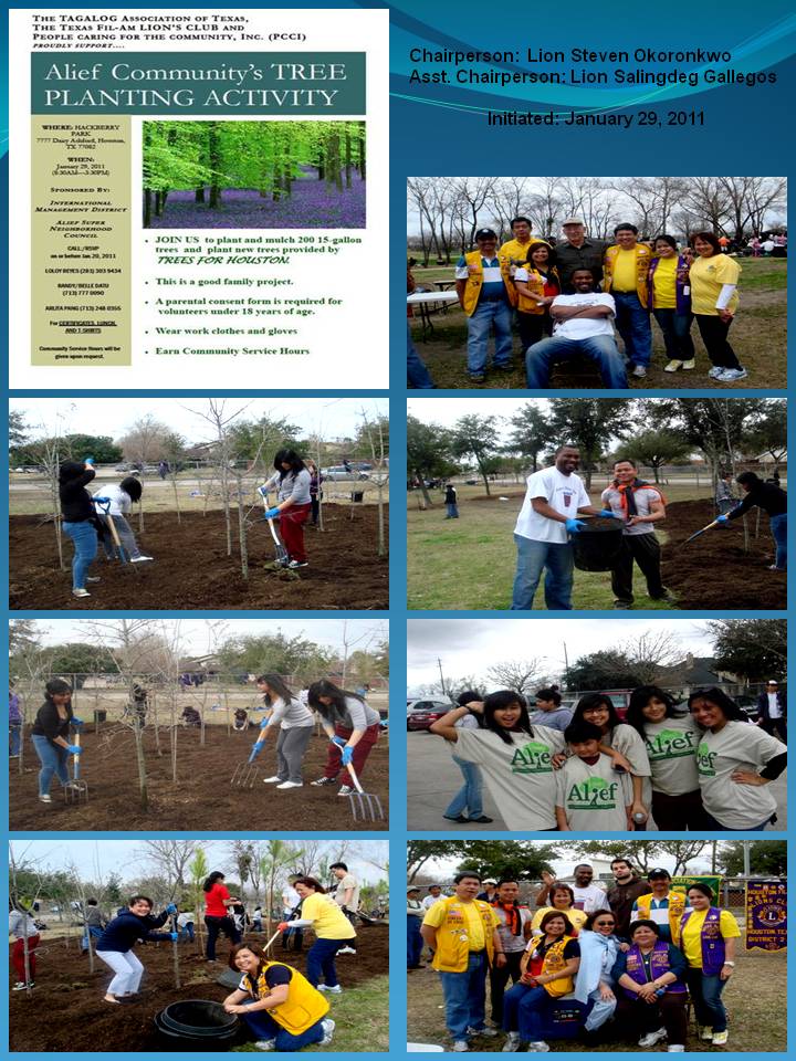 Alief Tree Planting Activity 2011