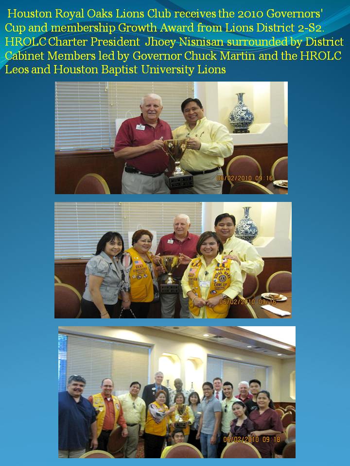 Governor's Cup Award